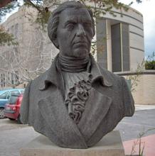 Bust of Francisco Javier Balmis in the Faculty of Medicine of the UMH in San Juan de Alicante.