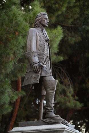 Statue of Blas de Lezo that Don Juan Carlos will unveil on Saturday 15 November in Madrid. PHOTO José Ramón Ladra