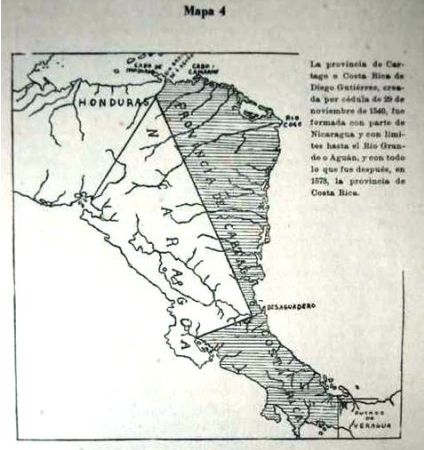 This small map of the province of Costa Rica dates from 1540 and includes the Costa Rican territories bounded by the Duchy of Veraguas.