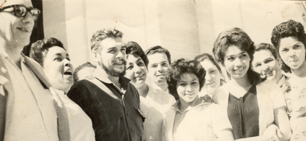 Che Guevara with a medical brigade sent to Algeria.